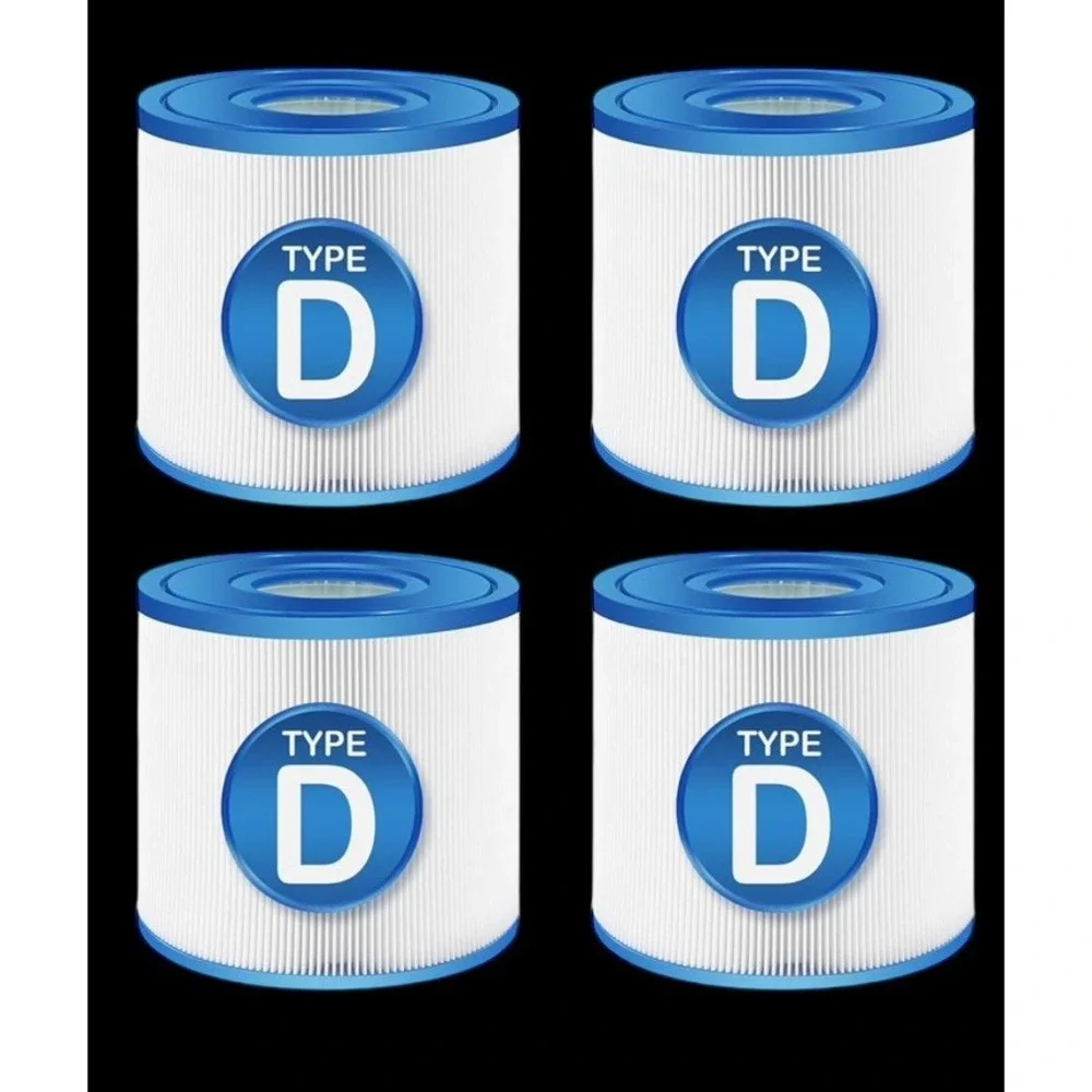 Replacement Type D Pool and‎ Spa Filter Cartridge 4 Pack